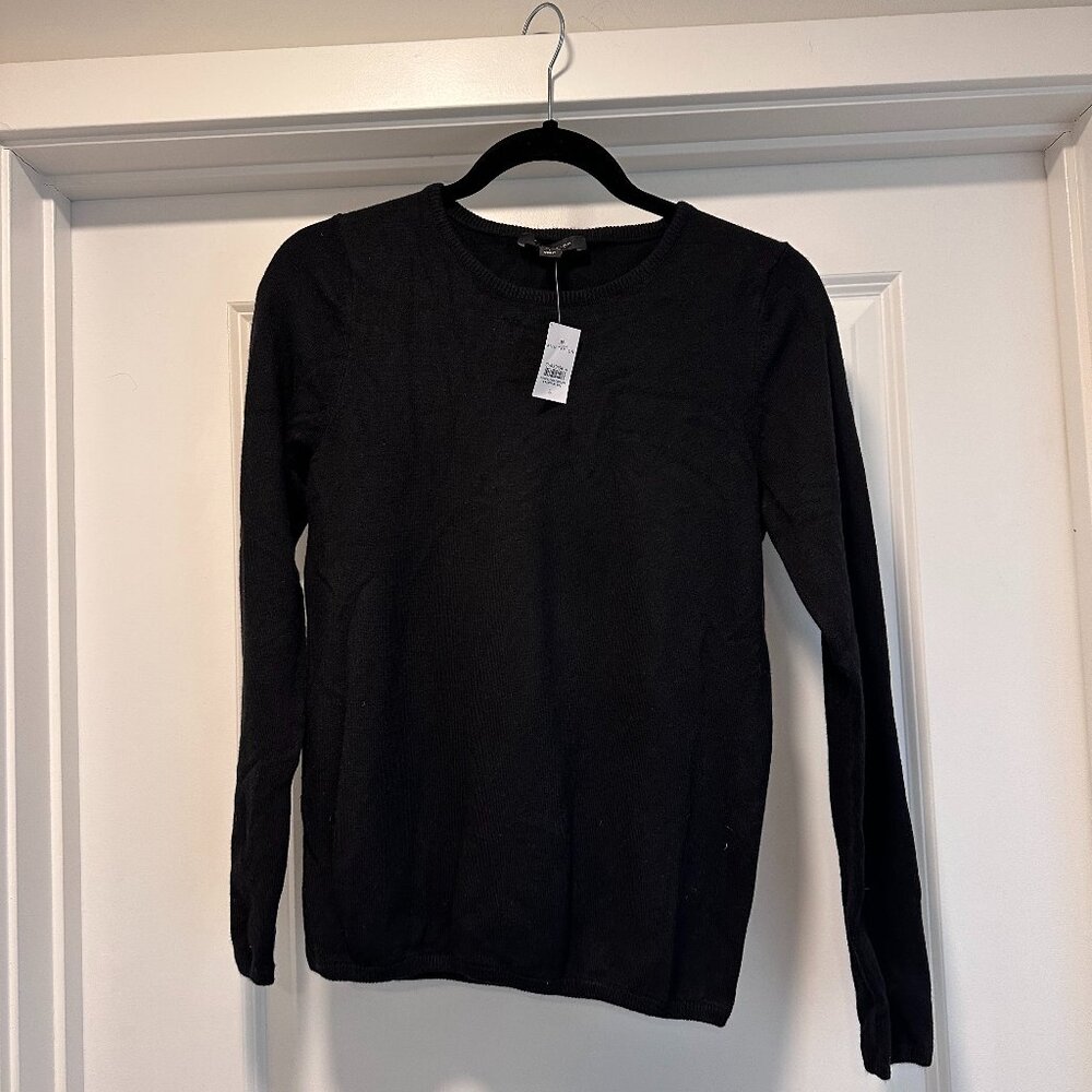 Brand New - Ann Taylor Black Essential Crew Neck Sweater - Small